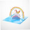 TEHAUX 3D Unicorn Greeting Card, Premium Paper, Blank for Writing view 4