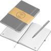 A5 Notebook with Ballpoint Pen, Gray, 192 Pages view 1