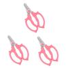 BESPORTBLE 3-Piece Stainless Steel and ABS Flower Scissors, Ergonomic Garden Pruners with Non-Slip Handles, Random Color view 1