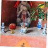 Alipis 2-Piece Lotus Plates, Elegant Serving Trays for Snacks and Buddhist Ceremonies view 3