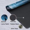 JANENFNA TCG Playmat with Card Zones, 24 x 14 in, Mousepad Compatible with MTG, Smooth Rubber Surface, Night Sky Cat view 4