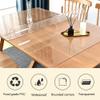 SSFMSF Transparent PVC Tablecloth, Waterproof, Heat-Resistant, Easy-Clean, 2 mm, 65 x 130 cm view 3