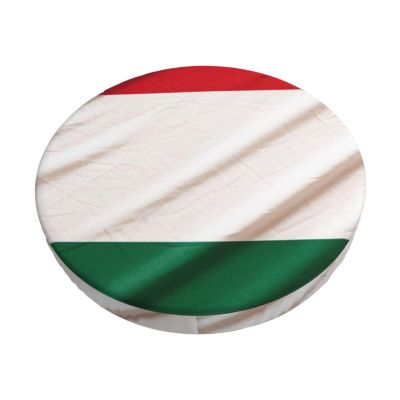 HerfsT Round Bar Stool Cover with Italian Flag, 12 in