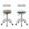 HerfsT Round Bar Stool Cover with Italian Flag, 12 in view 4