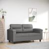 Gecheer 2-Seater Sofa Bed, Dark Gray, 120 cm, Microfiber view 1