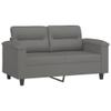 Gecheer 2-Seater Sofa Bed, Dark Gray, 120 cm, Microfiber view 2