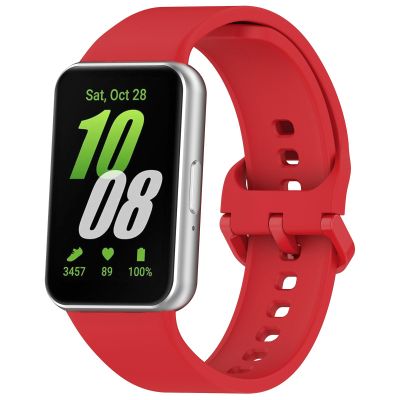 SMYAOSI Band for Galaxy Fit 3 (SM-R390), Silicone Replacement Sport Strap, Red