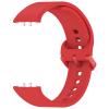 SMYAOSI Band for Galaxy Fit 3 (SM-R390), Silicone Replacement Sport Strap, Red view 3