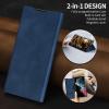 PuRoxx Stand Folio Case for Samsung Galaxy S24 Ultra/S24 Plus/S24, Magnetic Luxury Leather Case with Card Slot and Pen Holder, Brown, S24 Ultra view 2