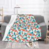 JIUJIUJIU Soft Strawberry Flannel Throw Blanket view 1