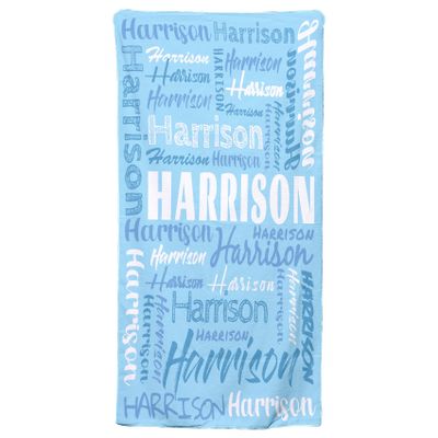 TICBIK Personalized Microfiber Beach Towel for Kids with Name