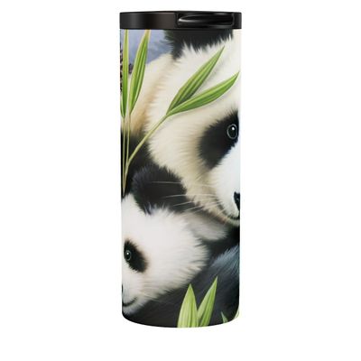 The Coloured House Panda & Cub Tumbler, 17 oz