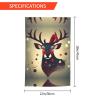 Christmas Deer Garden Flag, 30.5 x 45.7 cm, Double-Sided Outdoor House Flag view 3