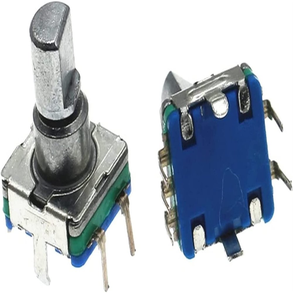 XFMZFUBD 5-Pack EC11 Rotary Encoder, 20-Position Coded Switch, 5-Pin, 12.5 mm Shaft