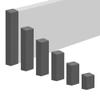 REESE Left End Cap for Baseboards, Dark Gray, 18 x 60 mm view 1