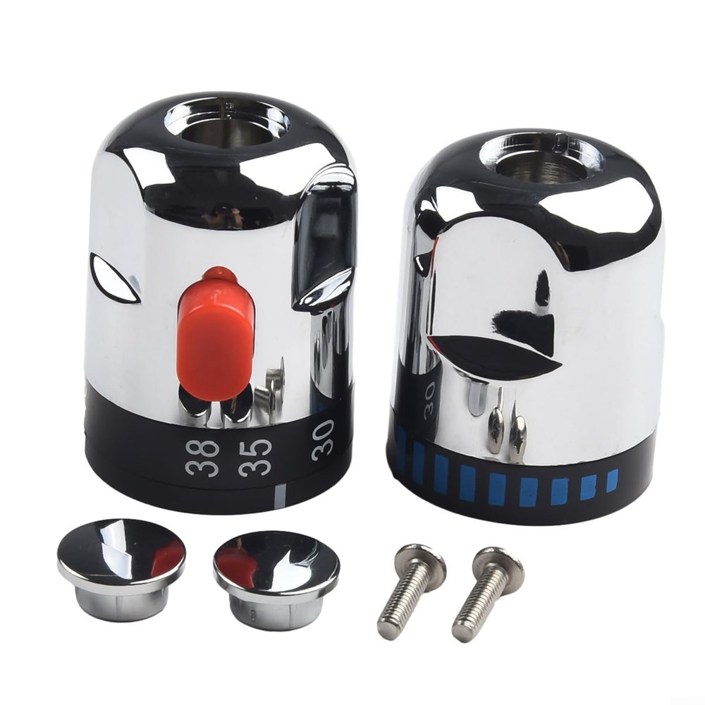 Getdoublerich Thermostatic and On/Off Control Handles, 3 Pairs