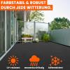 Midori Artificial Grass Rug, 133 x 500 cm, Black view 3