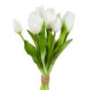 Ro Nature Real Touch Artificial Tulip Bundle, 32 x 24 cm, 7 White Tulips view 1