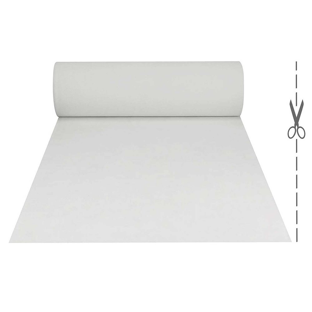 White Aisle Runner for Wedding Ceremonies and Parties, 140 GSM