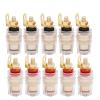 10-Piece Lot of 4 mm Banana Jack Binding Posts for Speakers, 5 Pairs, Red + Black view 1