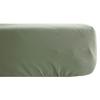 Linnea Palace Fitted Sheet, 180 x 200 cm, Pure Cotton, Moss Green view 1