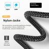 Cablecc 10 Gbps 100 W USB-C 3.1 Type-C Male-to-Male Extension Data Cable, Angled Reverse U-Shaped, 50 cm view 3
