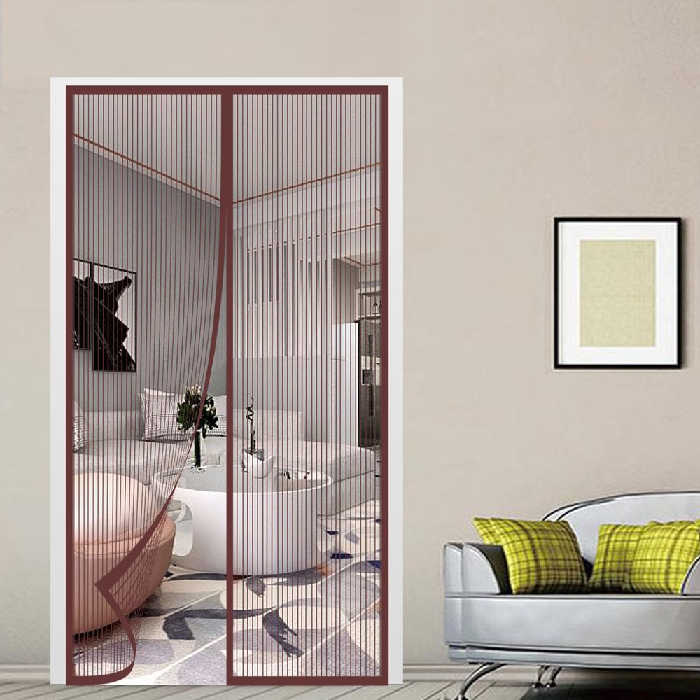 SYC Magnetic Screen Door, Brown, 70 x 210 cm