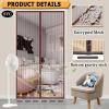 SYC Magnetic Screen Door, Brown, 70 x 210 cm view 3