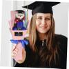 ABOOFAN Mini Fabric Bear Graduation Flower Bouquet view 2