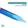 Pangyoo CNC Engraving Cutter, 6 mm Shank, 3 Edges, Nano-Blue-Coated Triangular Cutter for Wood and Jade (6 x 0.2 x 40) view 3