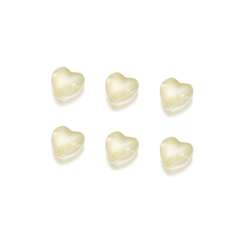 THAYLA Love Tulip Scented Heart Beads with Leaves, 60-Piece Set