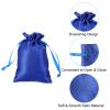 PATIKIL Satin Drawstring Bags, 30-Pack, 6 x 8 in, Blue view 3