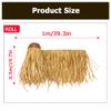 Artificial Palm Thatch Roofing Roll, Flame-Retardant PE, 0.5 x 1 m, Yellow view 3