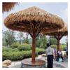 Artificial Palm Thatch Roofing Roll, Flame-Retardant PE, 0.5 x 1 m, Yellow view 4