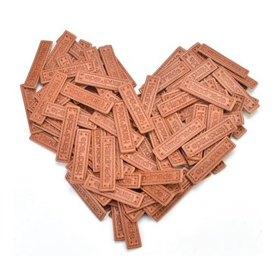 Fegtrty 100-Piece PU Leather Handmade Letter Labels