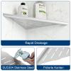 Neodrain Recessed Corner Shower Shelf, Stainless Steel, 254 mm, 2-Pack view 2