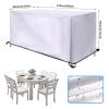 KADING Garden Furniture Cover 174 x 150 x 105 cm, Silver, 420D Waterproof Cover view 3