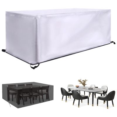 KADING Outdoor Furniture Cover, 220 x 140 x 74 cm, Silver, 420D