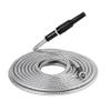 Jisapmzu 50-Ft. Garden Hose, 304 Stainless Steel Metal Water Hose - Flexible, Lightweight, Tangle-Free, Rust-Resistant, Easy to Use and Store view 1