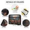 Accordion File Folder with Butterfly Flags, 13 Pockets, Labels, A4, Zipper Closure view 3