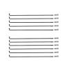 ZCFXIFGF Bicycle Spokes, 36 Pieces, 2.0 mm Diameter, Black J-Bend, 255 mm view 1