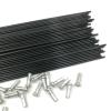 ZCFXIFGF Bicycle Spokes, 36 Pieces, 2.0 mm Diameter, Black J-Bend, 255 mm view 3