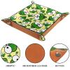 Cartoon Frog Foldable PU Leather Dice Tray and Valet Organizer, Brown view 3