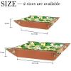 Cartoon Frog Foldable PU Leather Dice Tray and Valet Organizer, Brown view 4
