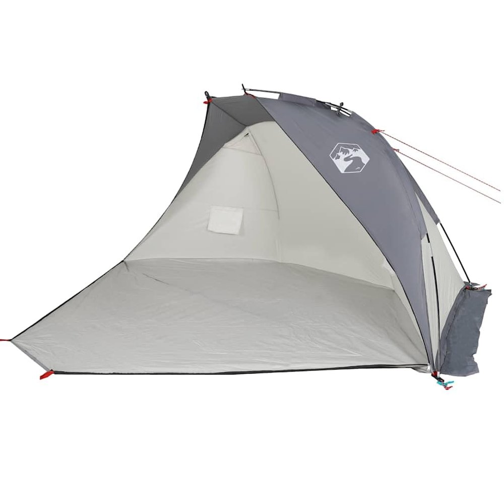 vidaXL Beach Tent Gray 268 x 223 x 125 cm 185T Polyester