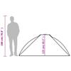 vidaXL Beach Tent Gray 268 x 223 x 125 cm 185T Polyester view 4
