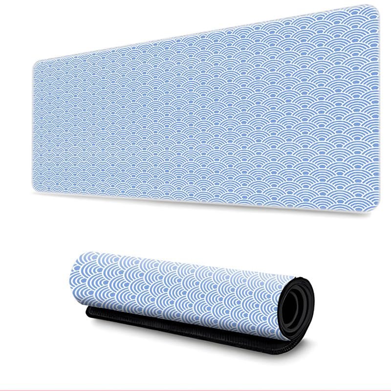 Hixingo 3D Abstract Geometry XXL/XL/L Gaming Mouse Pad, Blue, 700 × 300 × 3 mm