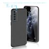 3-Pack Case for TCL 505 (6.75 in), Soft TPU Cover, Black Bumper + Tempered Glass Screen Protector view 3