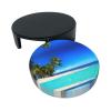 Palm Tree and Clear Sea Coasters for Coffee Cups, Drinks, Wine and Beer view 3