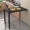 ZYYLIVR Folding Wooden Wall-Mounted Table with Legs, 80 x 80 cm (Color C) view 2